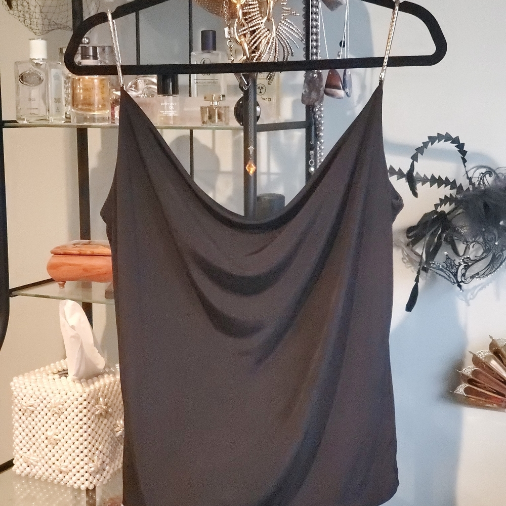 H&M Tank with Gold Chain Straps